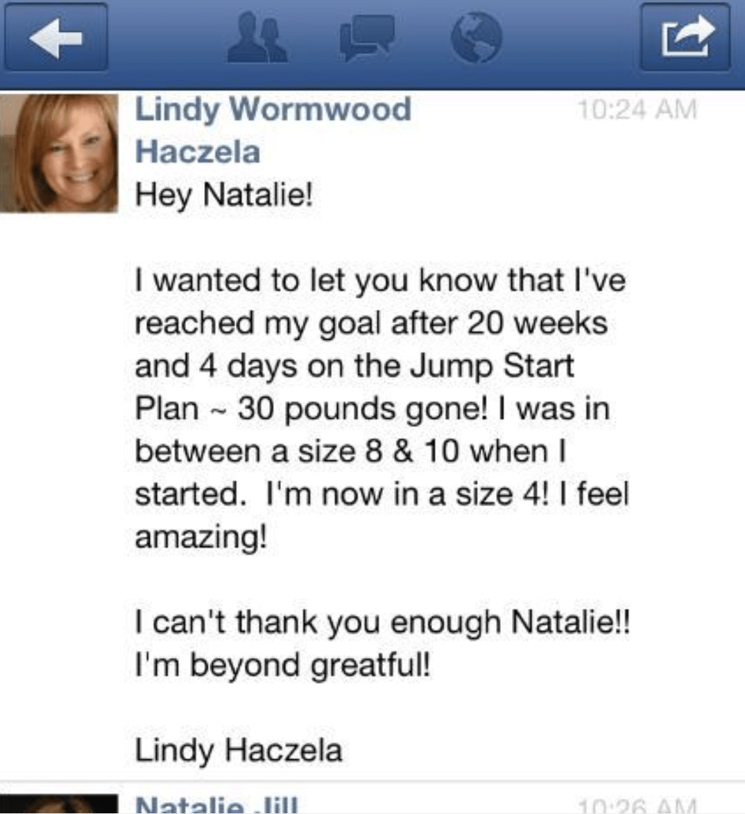 testimonial - 56 pounds gone